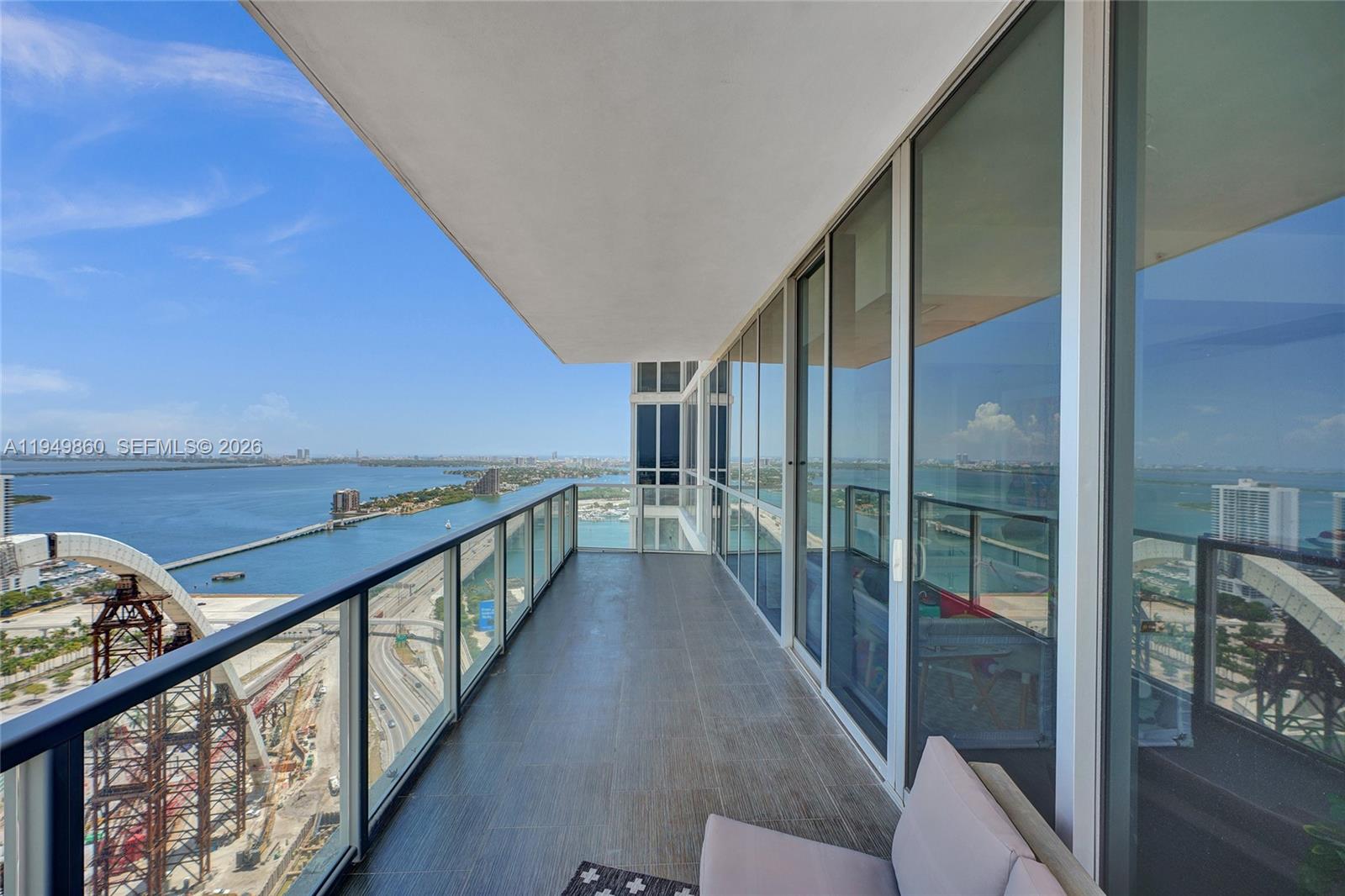 1100 Biscayne Boulevard, Unit 3708 Miami, FL 33132 - Photo 39 of 43 a view of a balcony