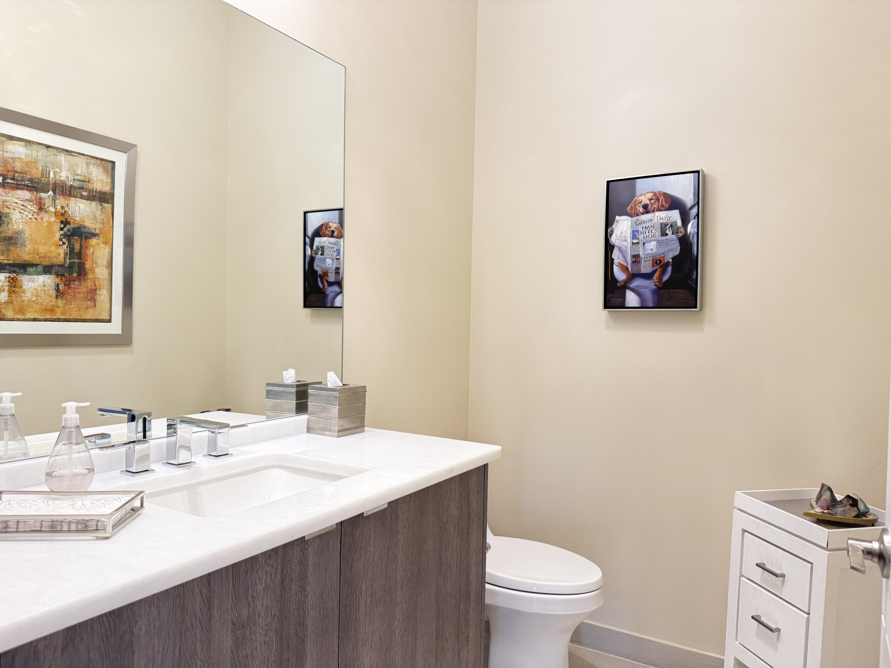 8575 Dearborn River Way Boca Raton, FL 33496 - Photo 6 of 32 a bathroom with a granite countertop sink mirror and toilet
