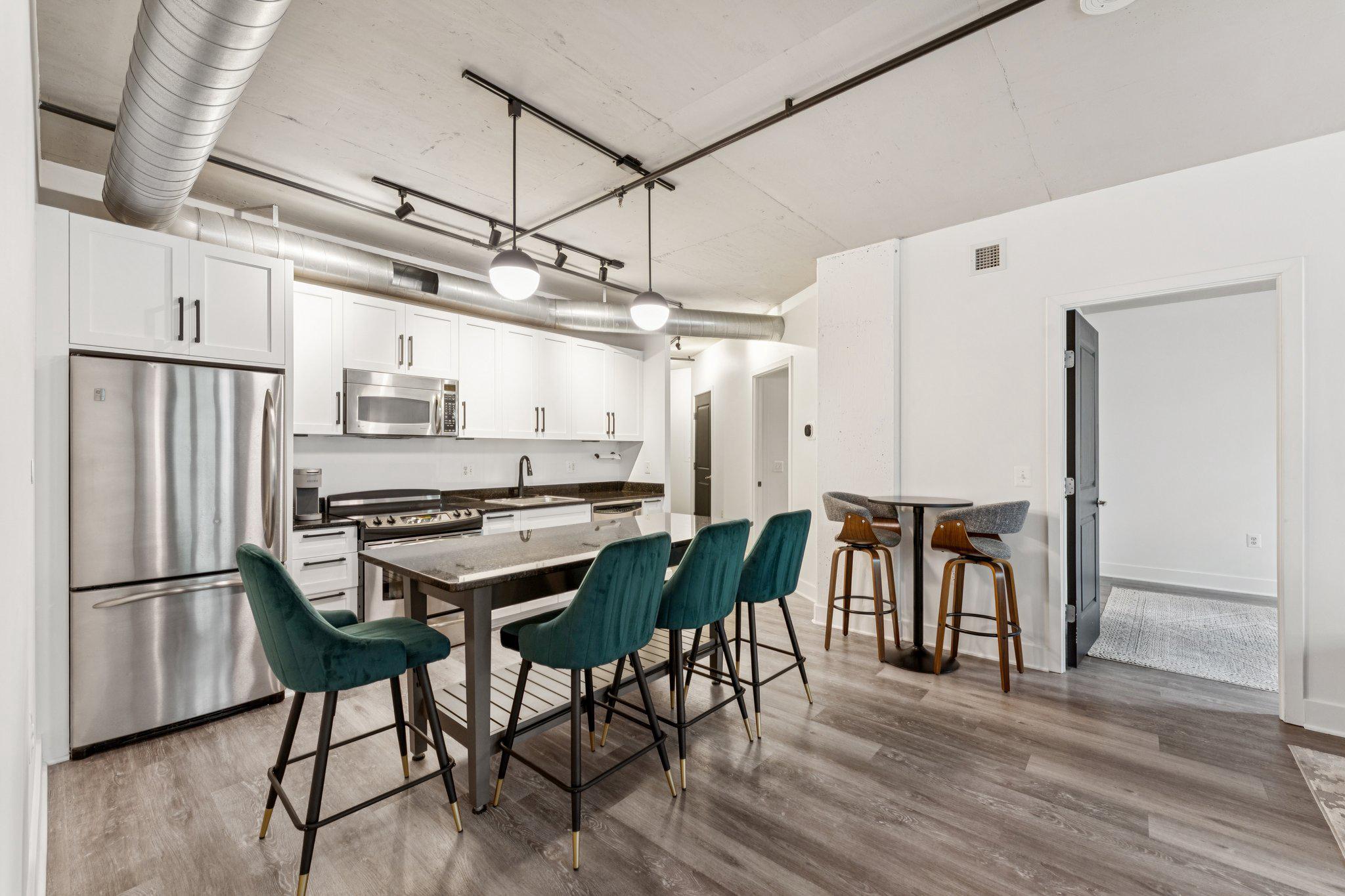 2125 14th Street Northwest, Unit 230 Washington, DC 20009 - Photo 5 of 20 Modern kitchen with stylish seating.