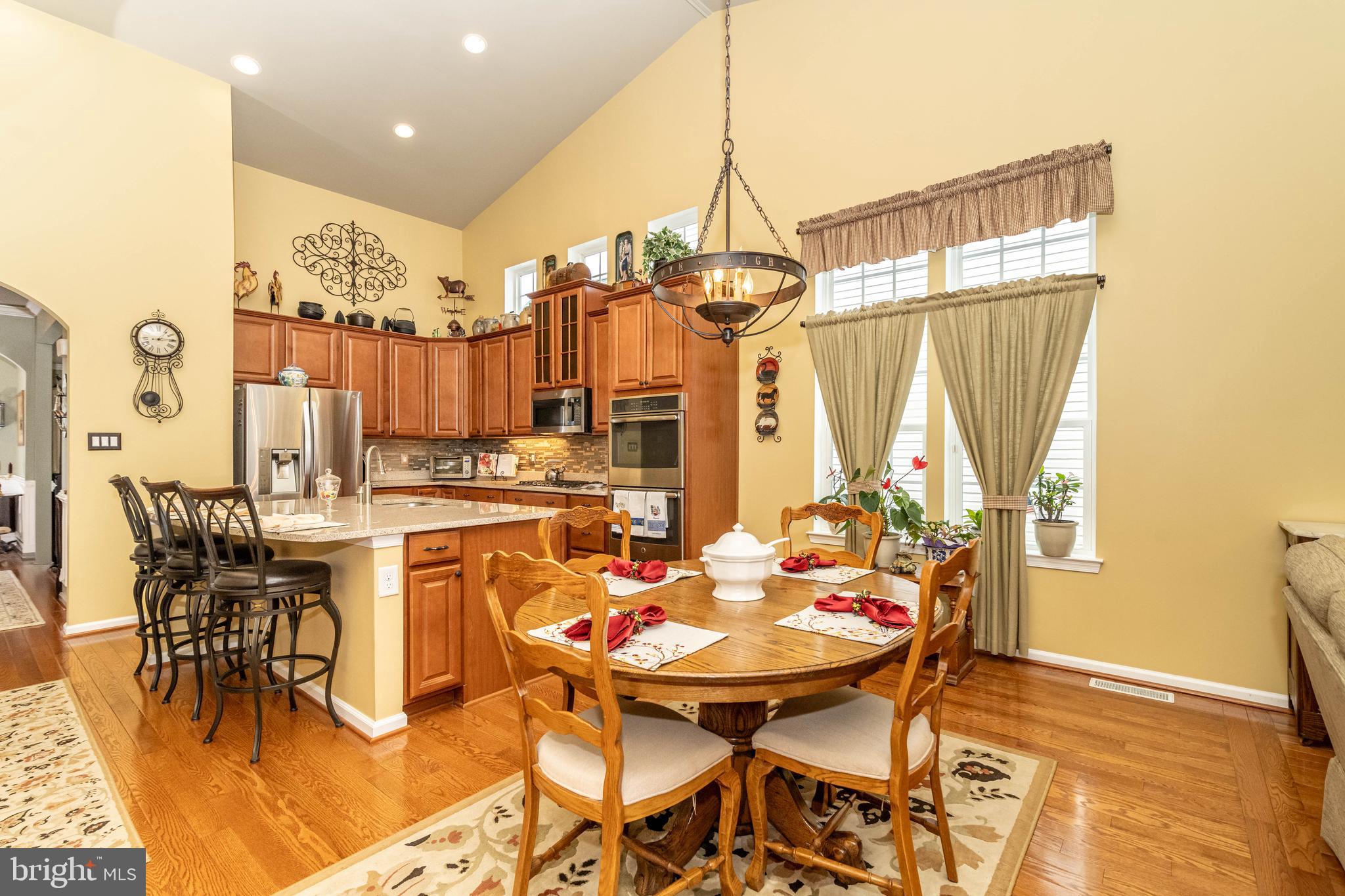 9 Alcott Way Marlton, NJ 08053 - Photo 14 of 51 a view of a dining room with furniture and chandelier