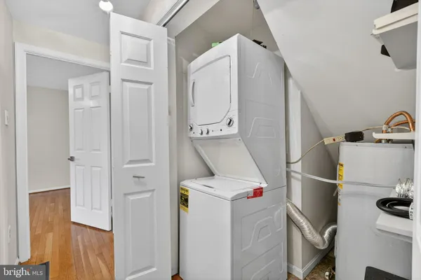 a room with storage and utility