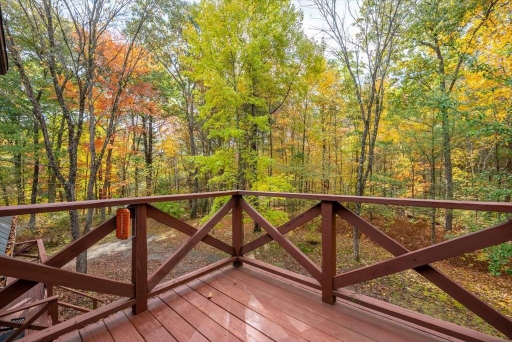 2172 Greenwich Road Hardwick, MA 01082 - Photo 26 of 42 a view of trees and with wooden stairs and fence