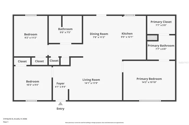 $199,000 | 3 West Myrtle Street, Arcadia, FL 34266