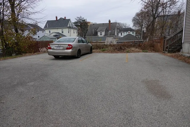 a car parked on the side of a street