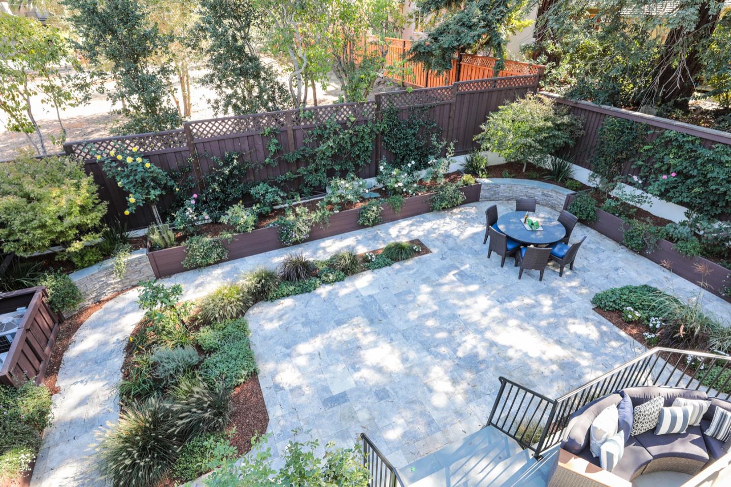 319 Walsh Road Atherton, CA 94027 - Photo 11 of 28 a view of a backyard with sitting area