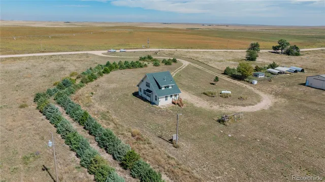 an aerial view of beach and ocean