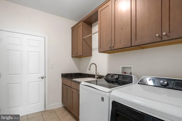 a view of room with wooden floor