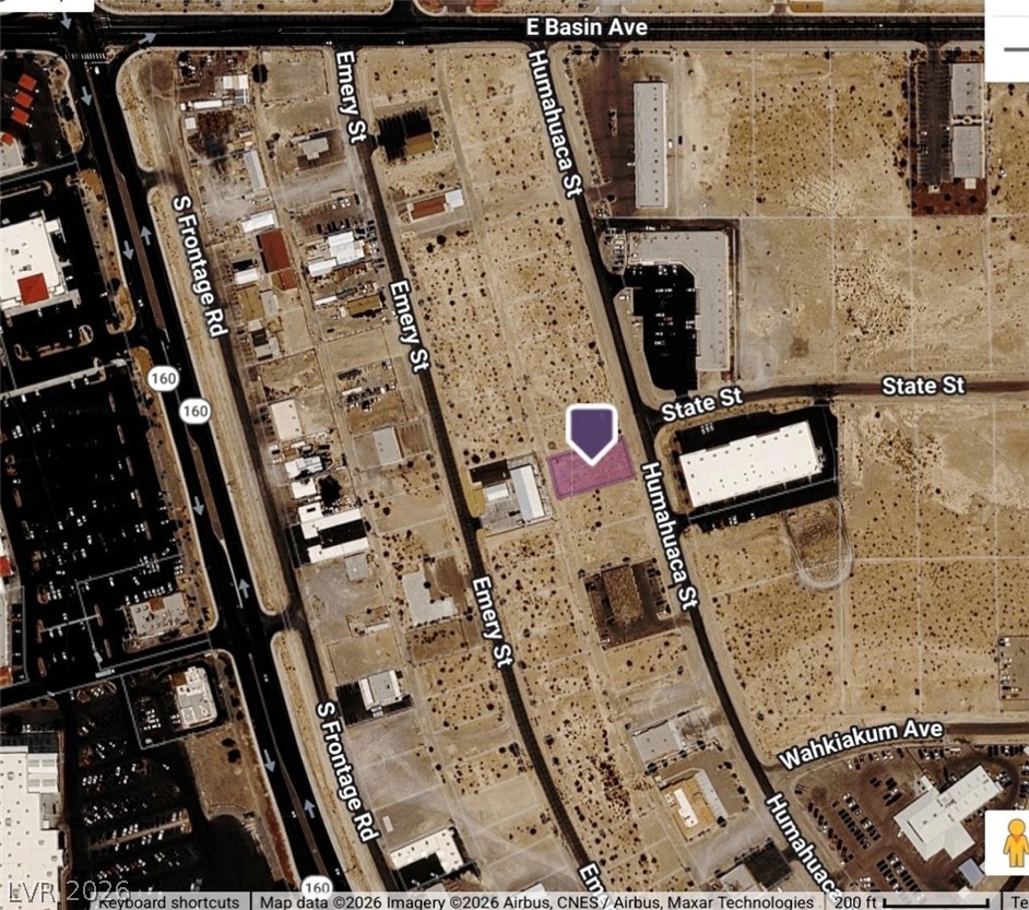 150 Humahuaca Street Pahrump, NV 89048 - Photo 3 of 5 Visualize property boundaries and street access from this detailed overhead perspective.