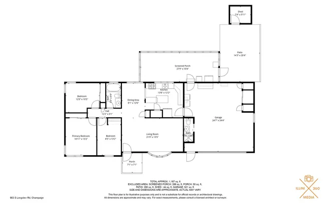 $204,900 | 903 South Longview Road, Monticello, IL 61856