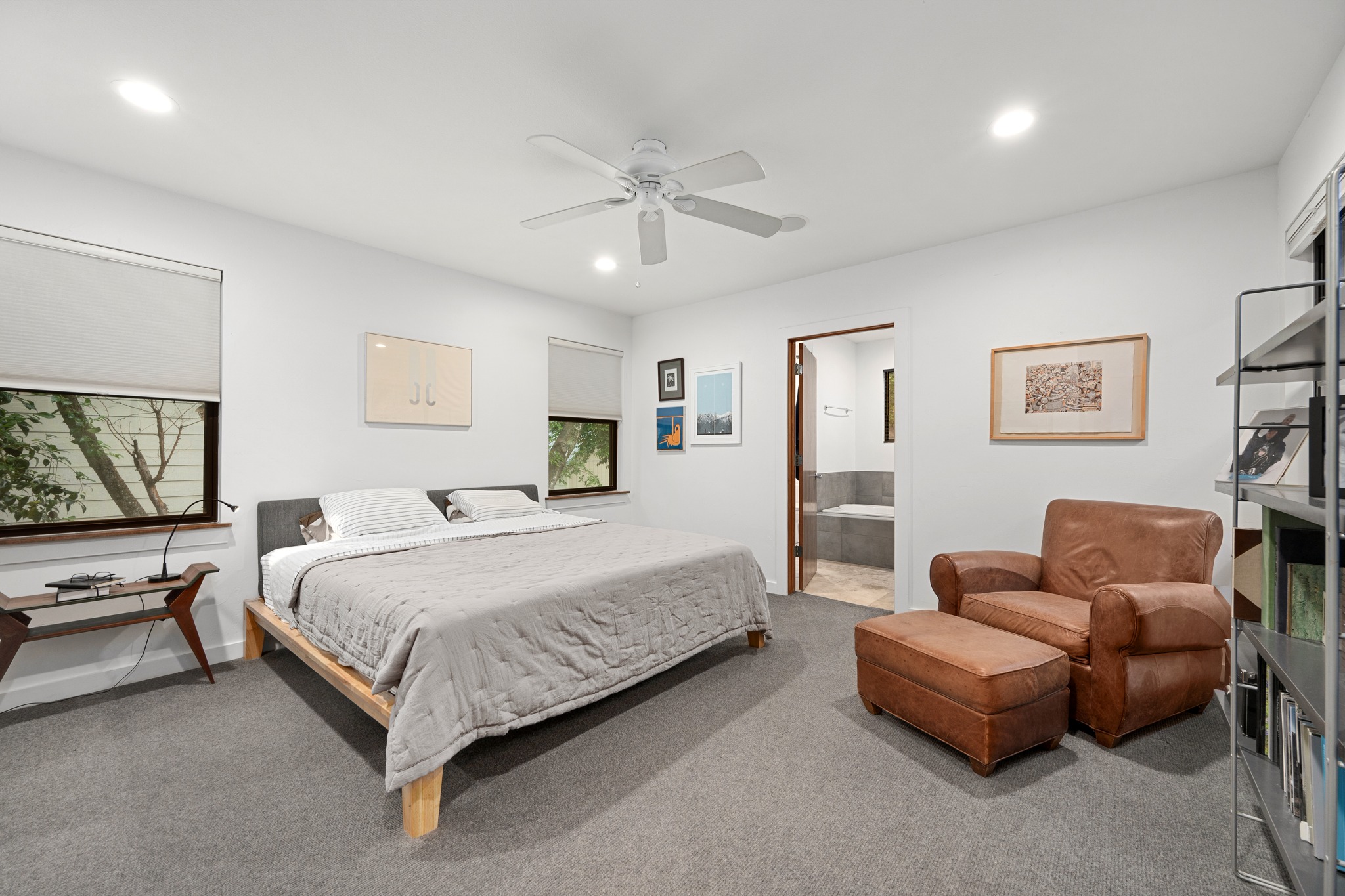2111 Wright Street Austin, TX 78704 - Photo 17 of 30 a bedroom with a bed couch and window