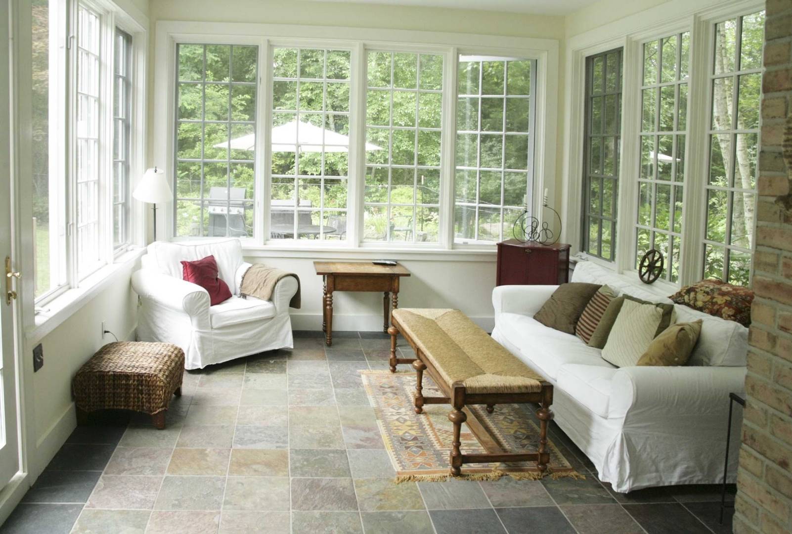 7 Bridge Hill Lane Bridgehampton, NY 11963 - Photo 8 of 16 a living room with furniture and a large window