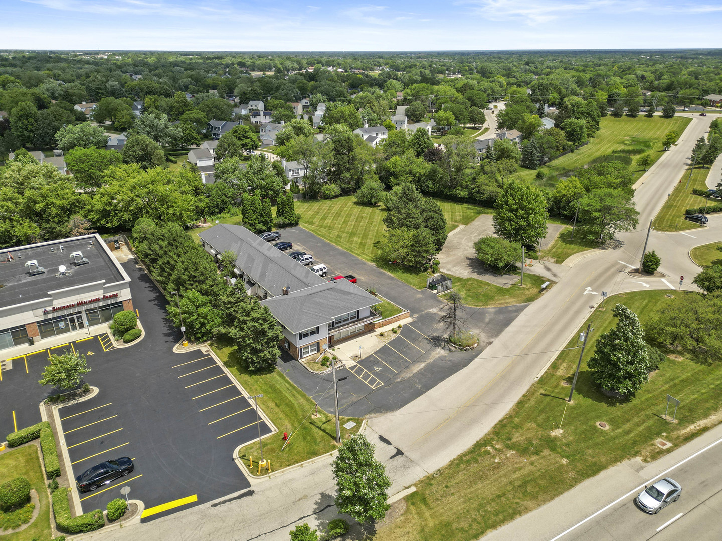 898 South Rand Road Lake Zurich, IL 60047 - Photo 8 of 18 an aerial view of residential houses with outdoor space