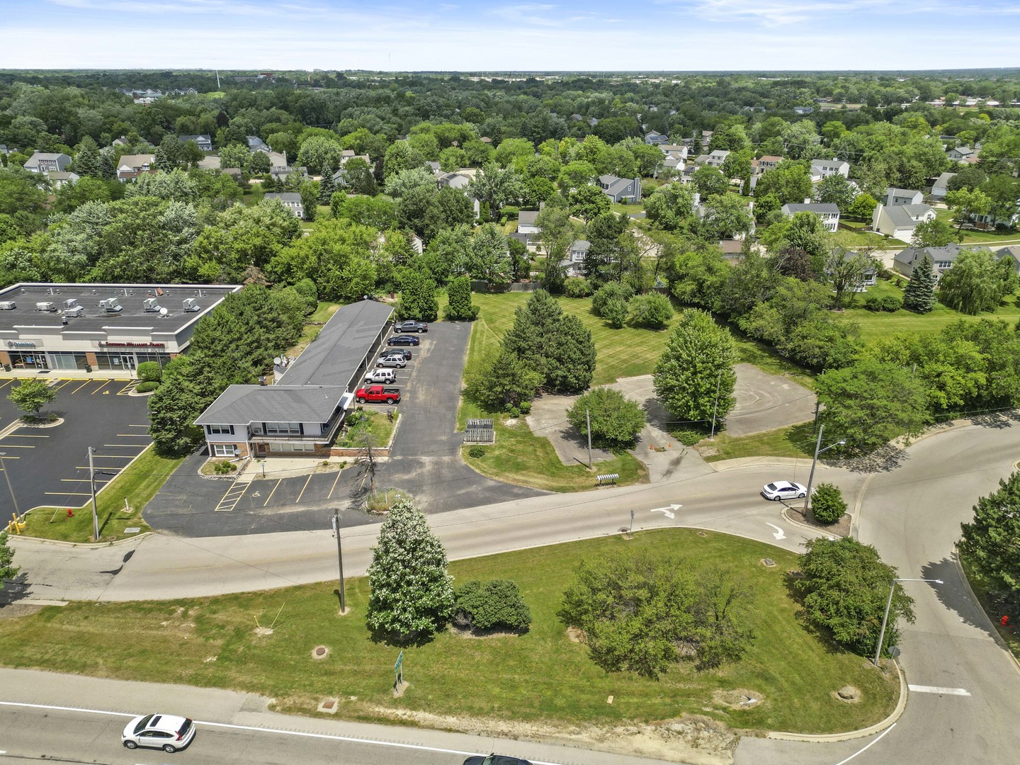 898 South Rand Road Lake Zurich, IL 60047 - Photo 9 of 18 an aerial view of a house with a yard