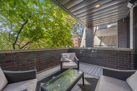 a outdoor space with furniture