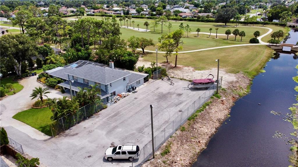 8012 Kansas Road Fort Myers, FL 33967 - Photo 40 of 44 Birds eye view of property with a water view