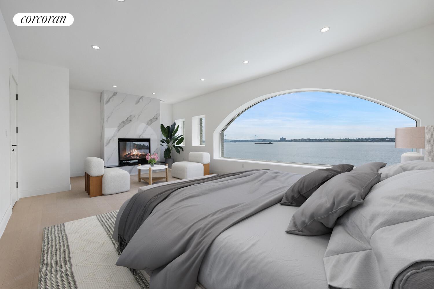 4 Angelas Place Bronx, NY 10026 - Photo 21 of 68 a bedroom with a large bed and a couch