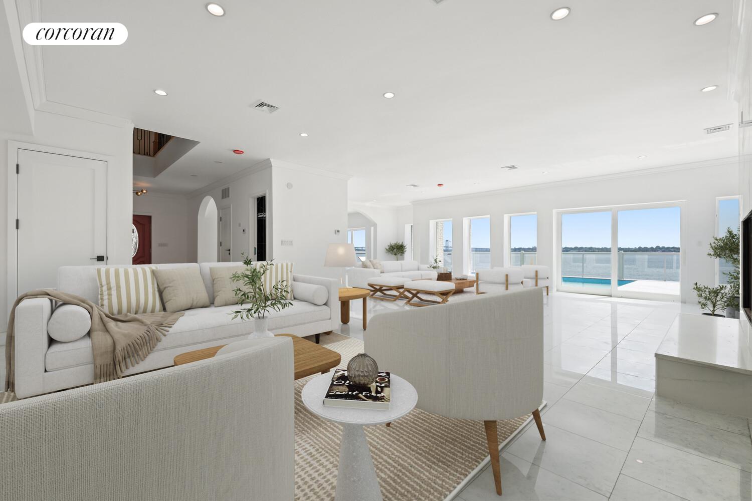 4 Angelas Place Bronx, NY 10026 - Photo 3 of 68 a living room with furniture kitchen and a table