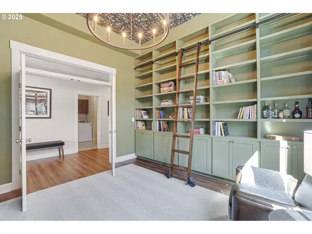 a room with furniture and a wooden floor