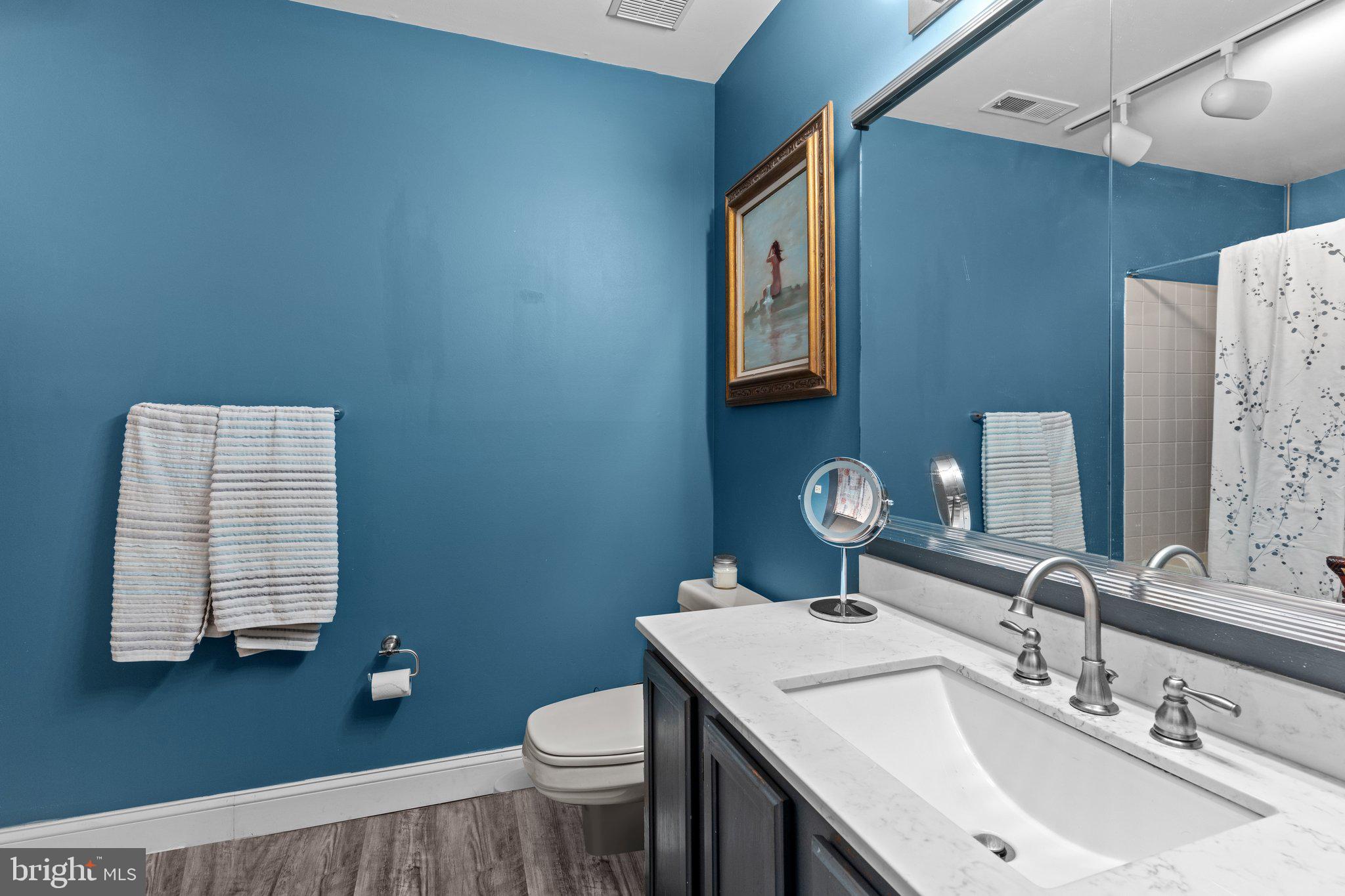 2404 Brookhaven Drive, Unit 330 Yardley, PA 19067 - Photo 15 of 27 a bathroom with a sink toilet and mirror