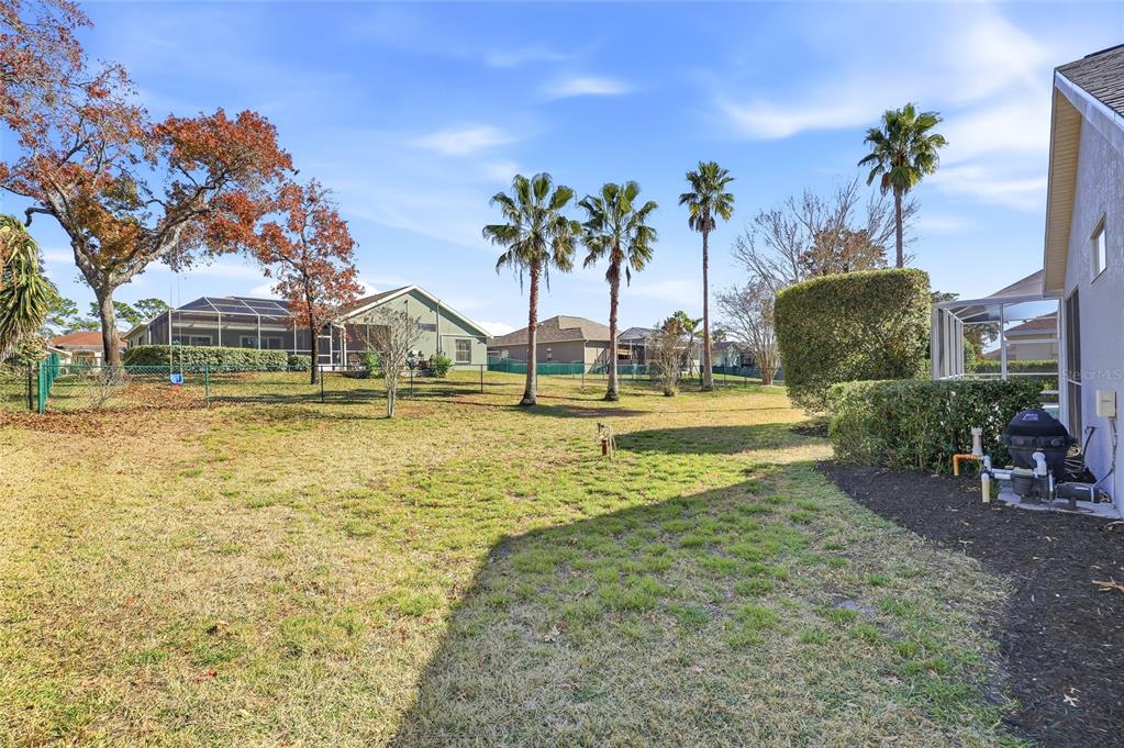 3521 Conifer Loop Spring Hill, FL 34609 - Photo 58 of 71 a view of a swimming pool with a lawn chairs under palm trees