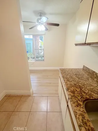 a view of kitchen and hallway