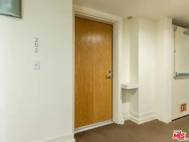 a view of an entryway door