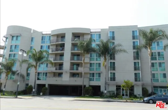 a front view of a multi story building