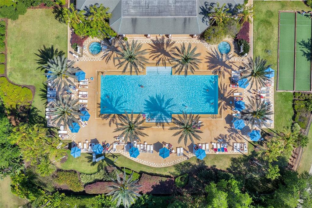 7423 Sparkling Court Reunion, FL 34747 - Photo 58 of 62 a view of swimming pool with a garden