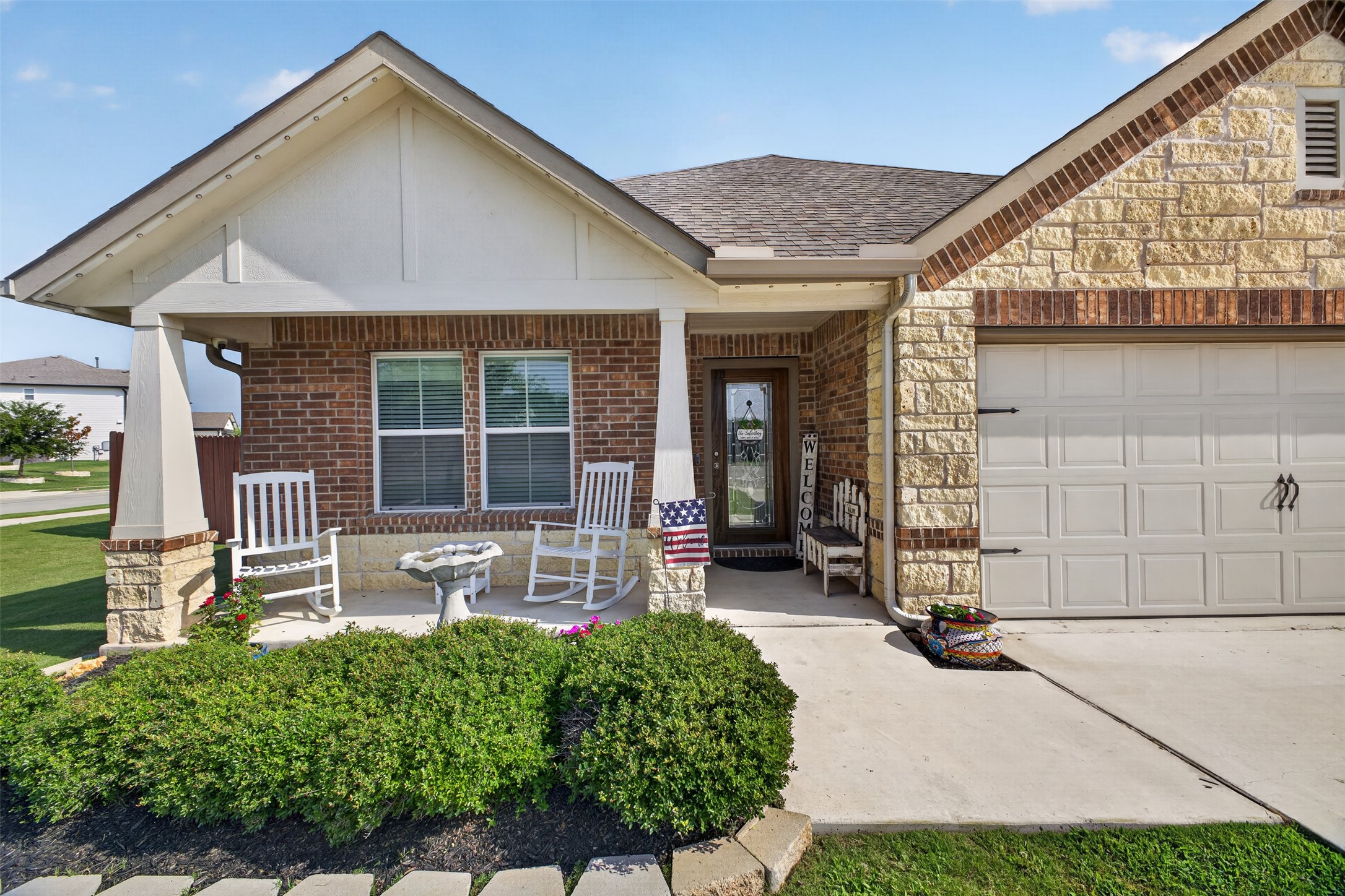 1009 Bright Star Cove Georgetown, TX 78628 - Photo 2 of 40 a porch with seating space