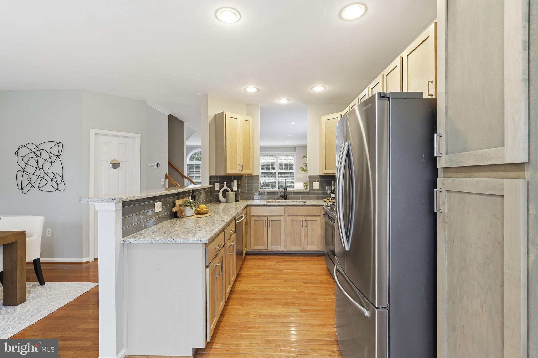 46600 Chase View Terrace Sterling, VA 20164 - Photo 9 of 38 a kitchen with a refrigerator a sink and dishwasher
