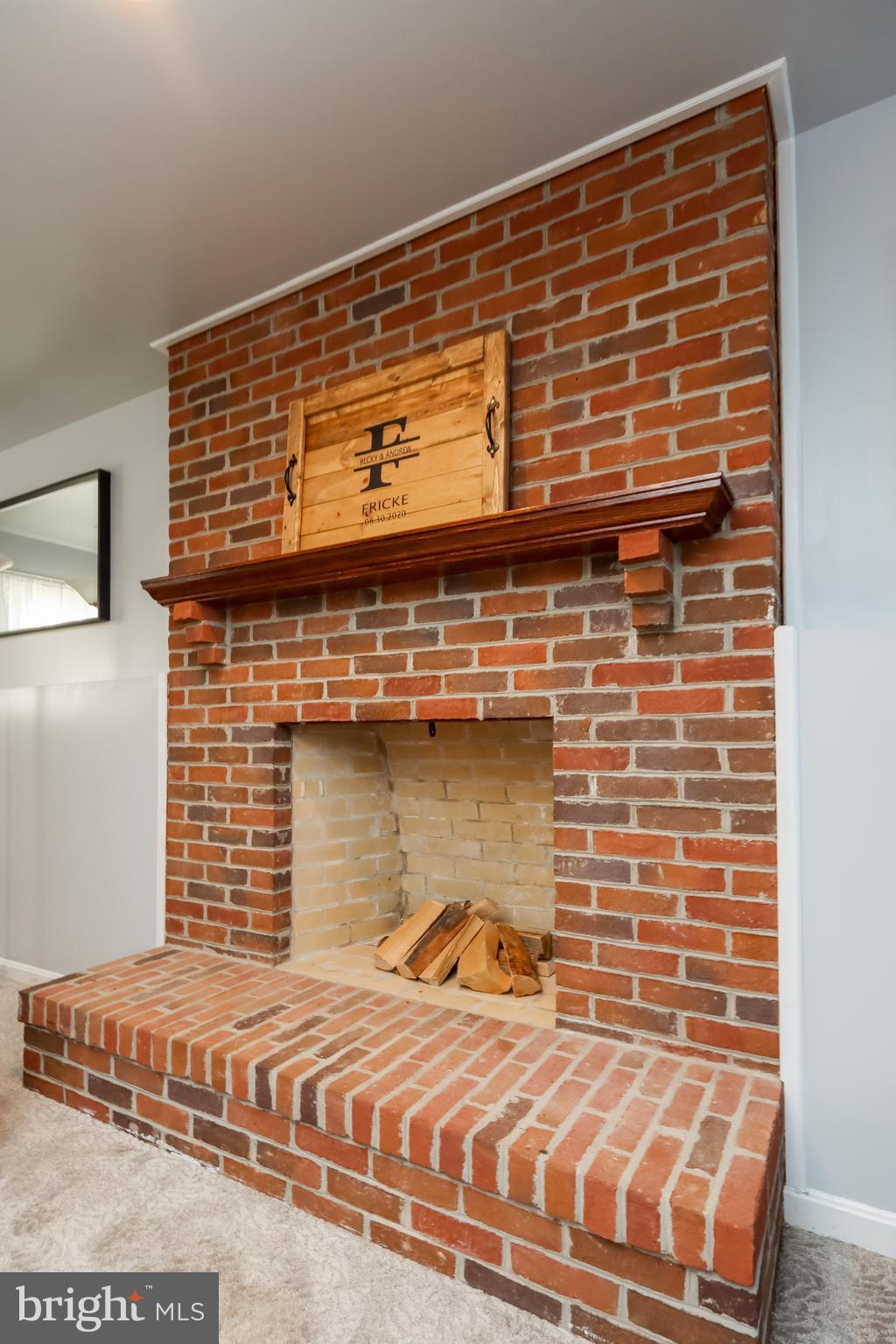 285 Hahn Road Westminster, MD 21157 - Photo 12 of 23 All brick wood burning fireplace