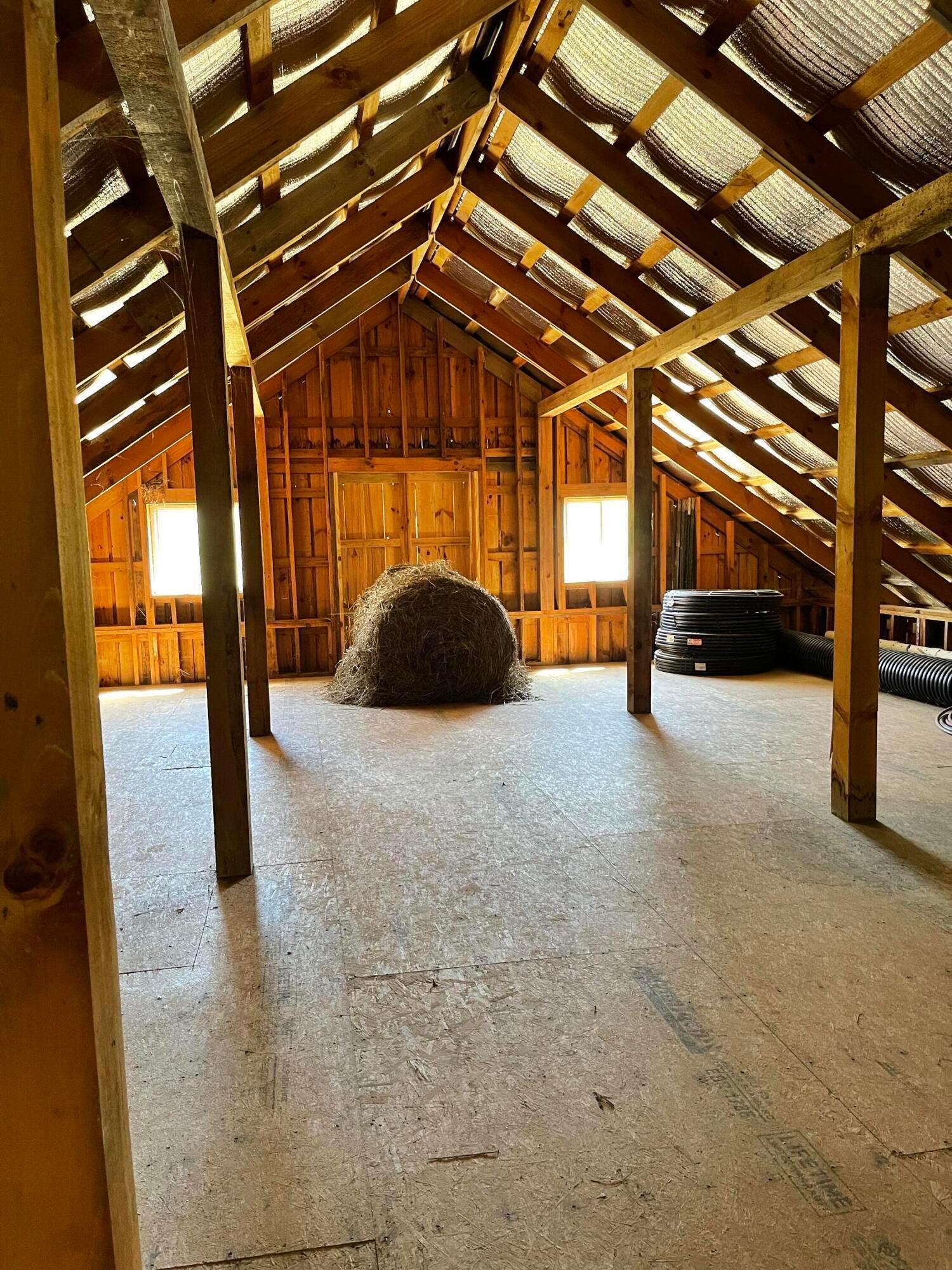150 James Bowen Road Jackson, OH 45640 - Photo 38 of 43 Hay loft, with R11 insulation in ceiling