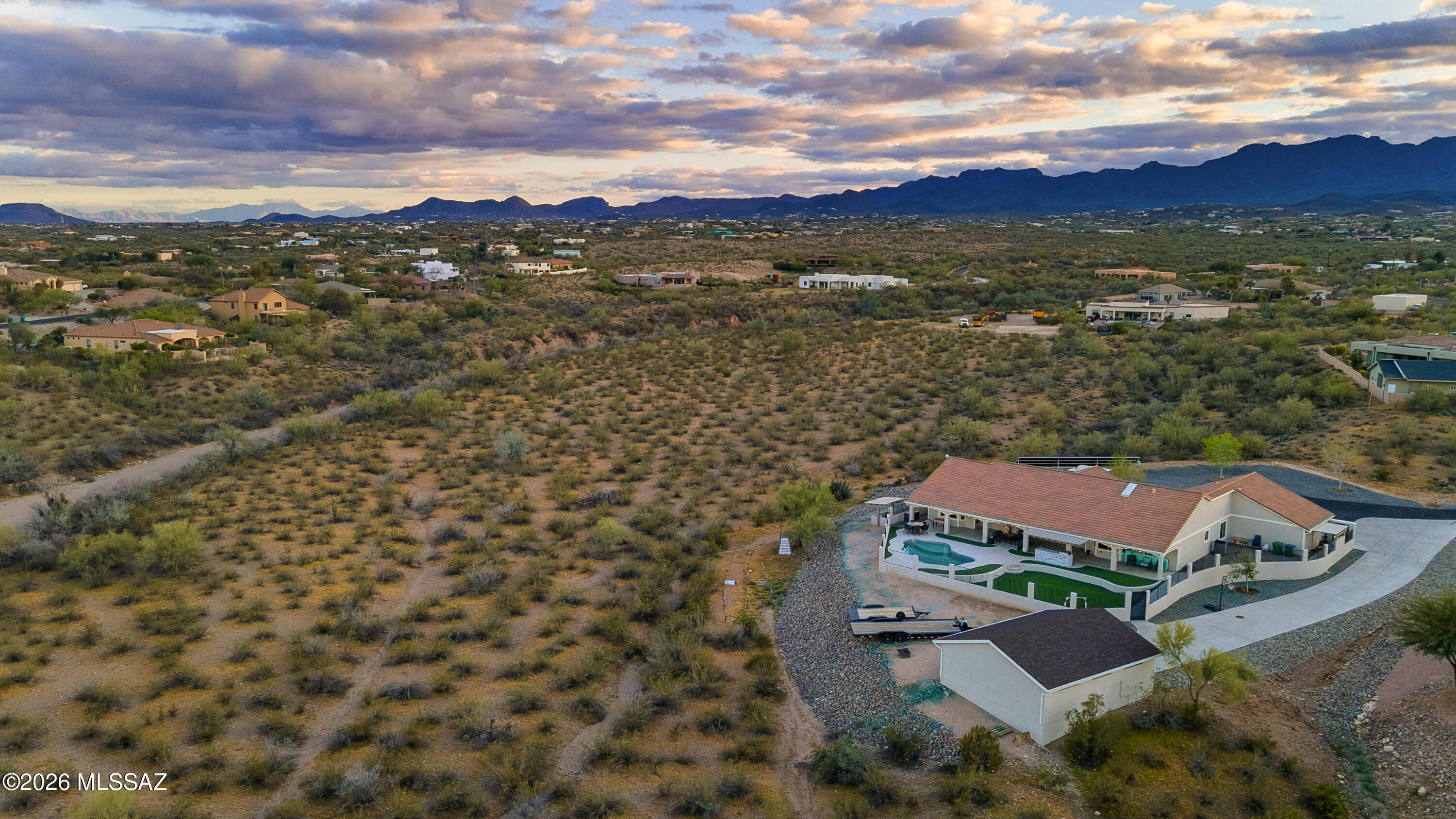 4892 West Sunset Road Tucson, AZ 85743 - Photo 41 of 45 Backs to Arroyo