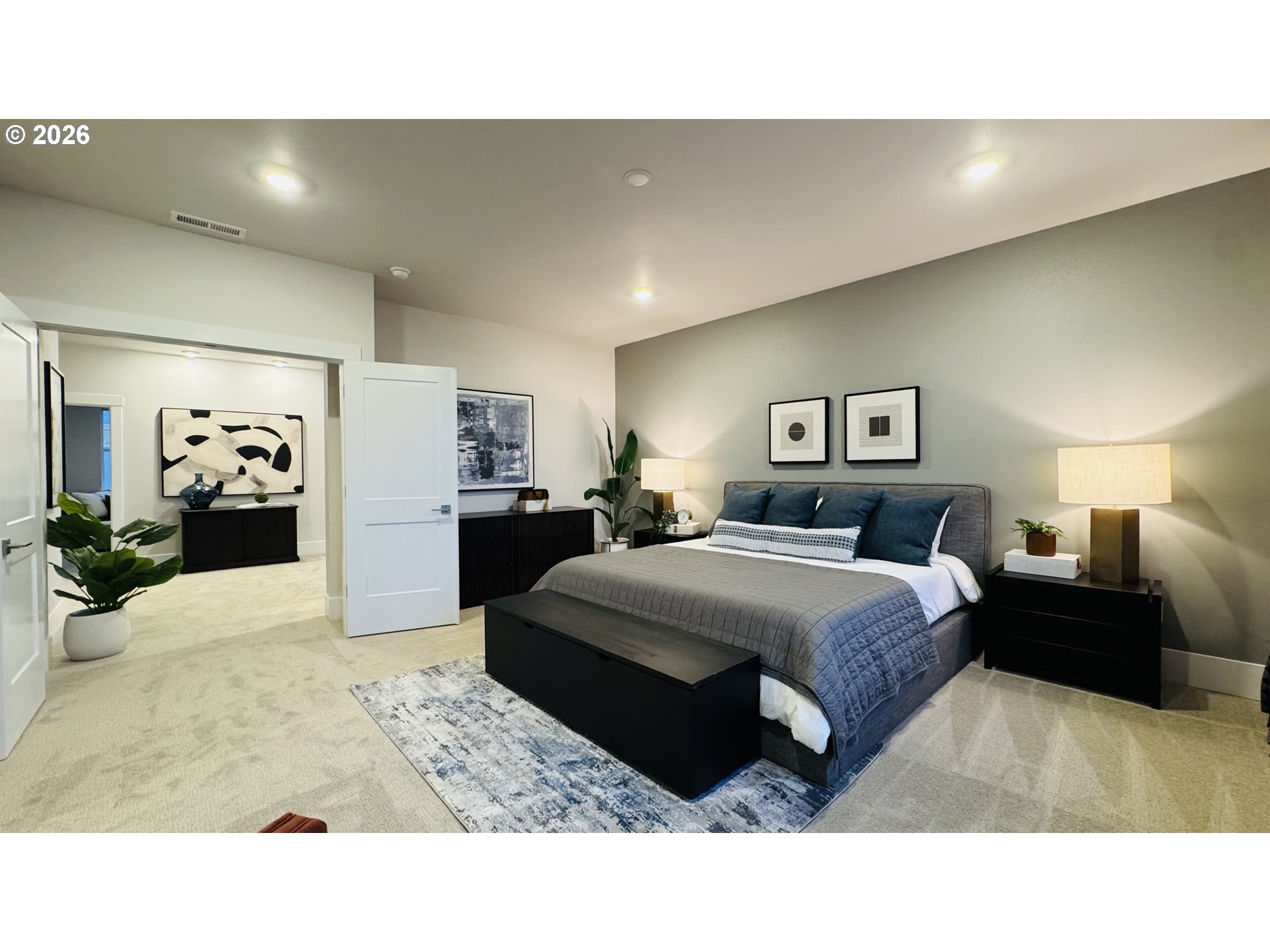 11651 Southwest Hayrick Terrace Beaverton, OR 97007 - Photo 40 of 44 a living room with a bed and furniture