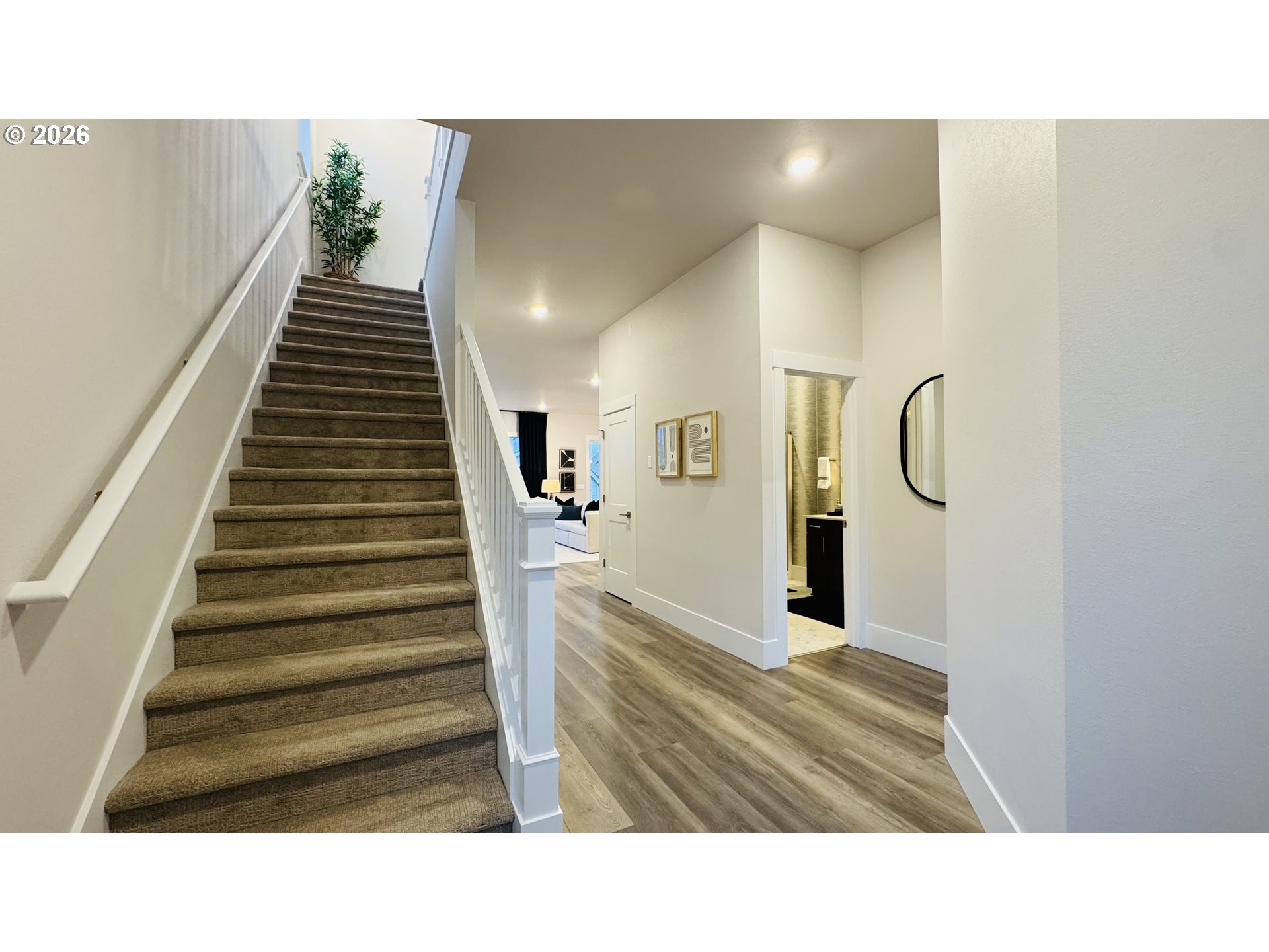 11651 Southwest Hayrick Terrace Beaverton, OR 97007 - Photo 4 of 44 a open hall with stairs