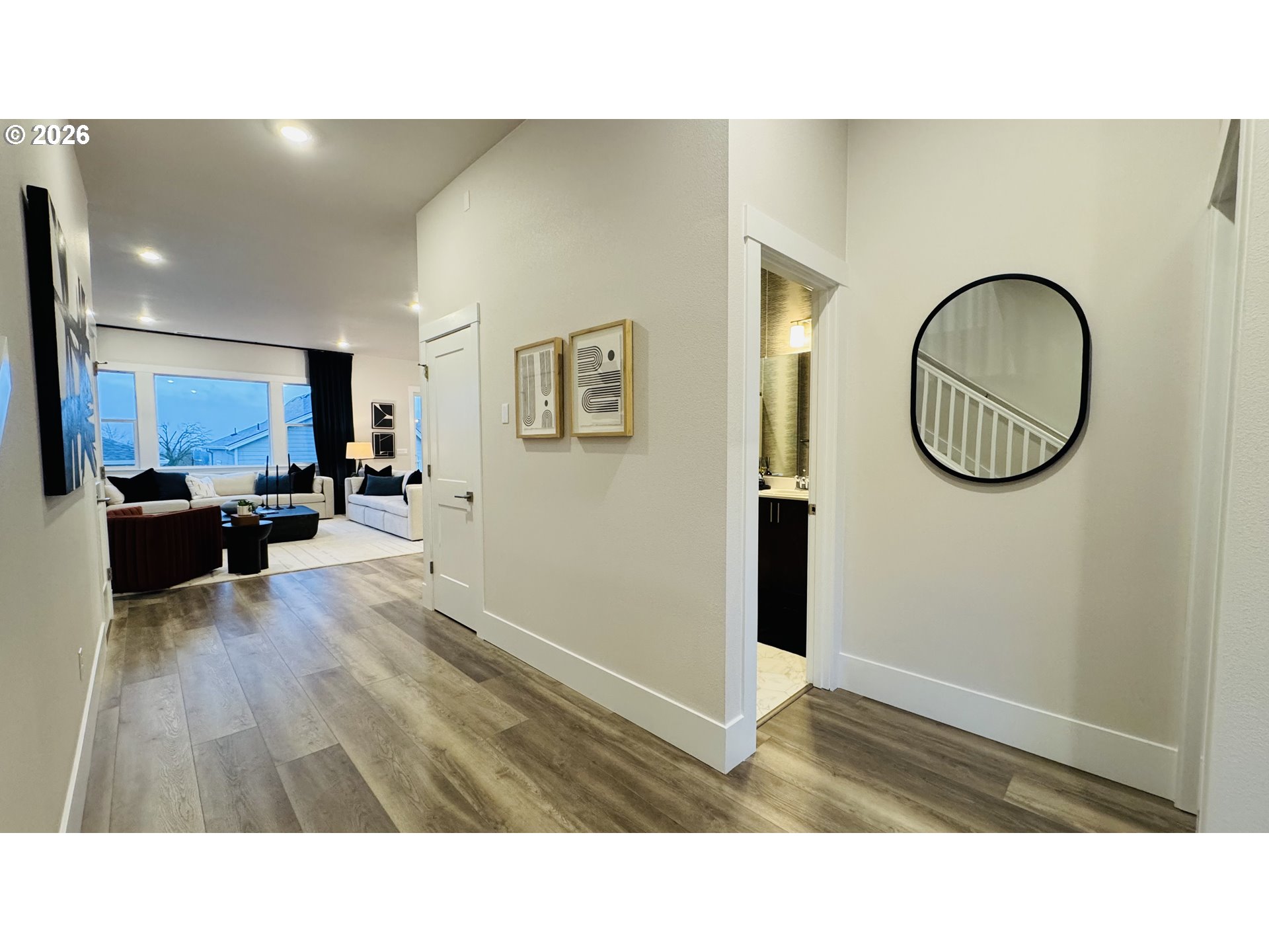 11651 Southwest Hayrick Terrace Beaverton, OR 97007 - Photo 7 of 44 a bathroom with a sink a mirror and a vanity