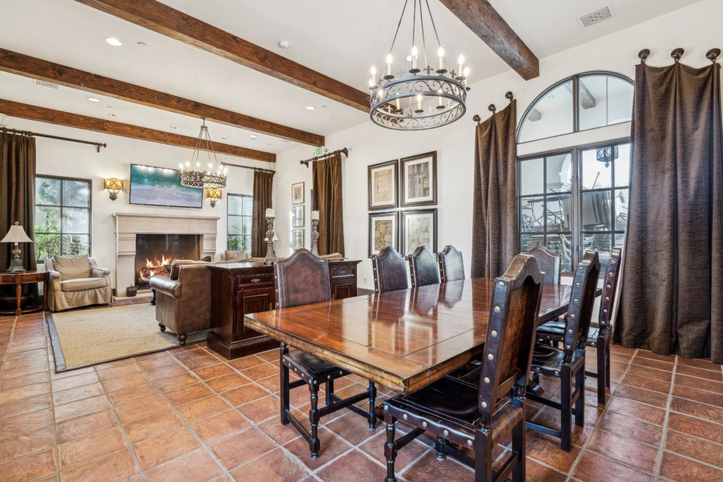 1325 Dahlia Loop San Jose, CA 95126 - Photo 30 of 31 a view of a dining room with furniture a chandelier and wooden floor