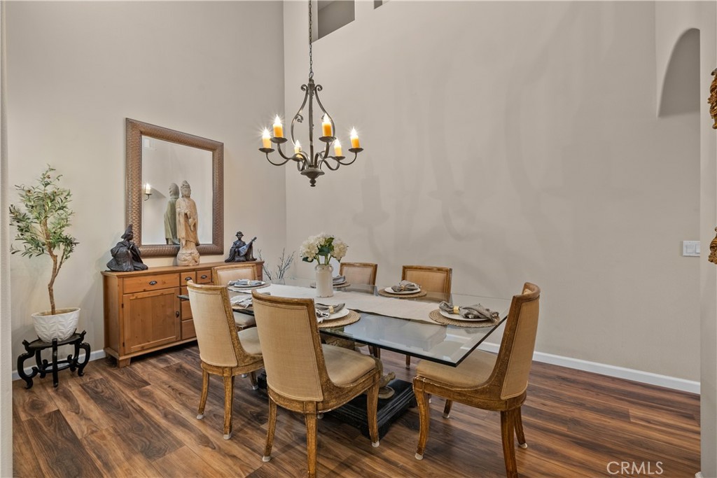 28640 Farrier Drive Valencia, CA 91354 - Photo 9 of 67 a view of a dining room with furniture and chandelier