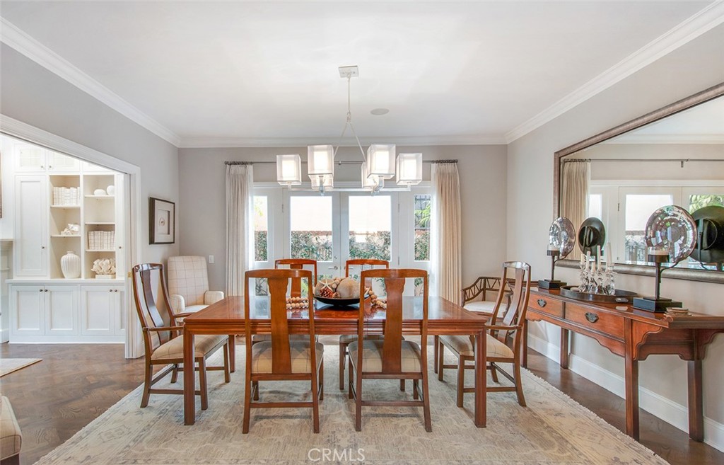 213 Via Firenze Newport Beach, CA 92663 - Photo 18 of 41 a view of a dining room with furniture window and outside view