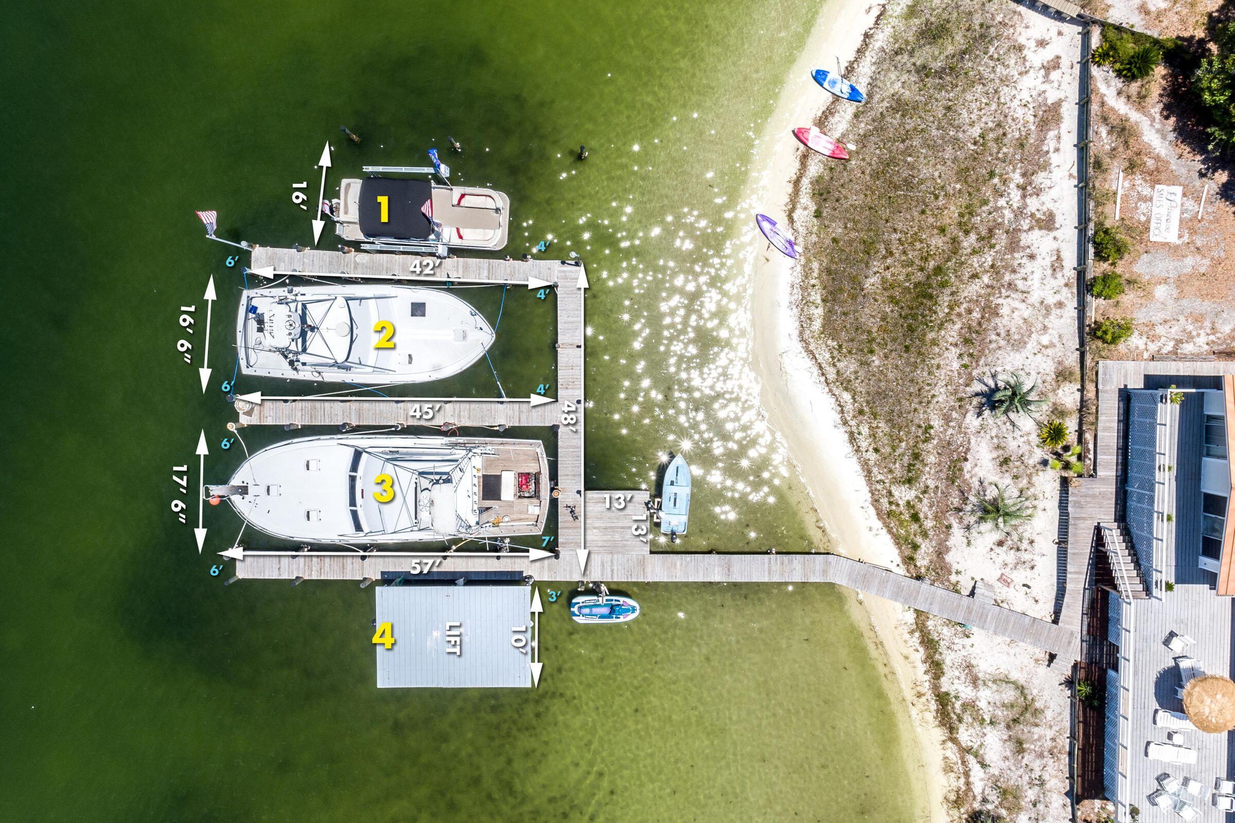 529 Norriego Road Destin, FL 32541 - Photo 3 of 26 Dock Layout