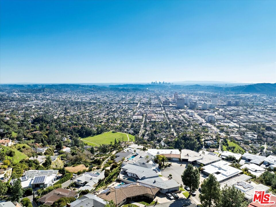 1975 Deermont Road Glendale, CA 91207 - Photo 41 of 42 an aerial view of a city with lots of residential buildings