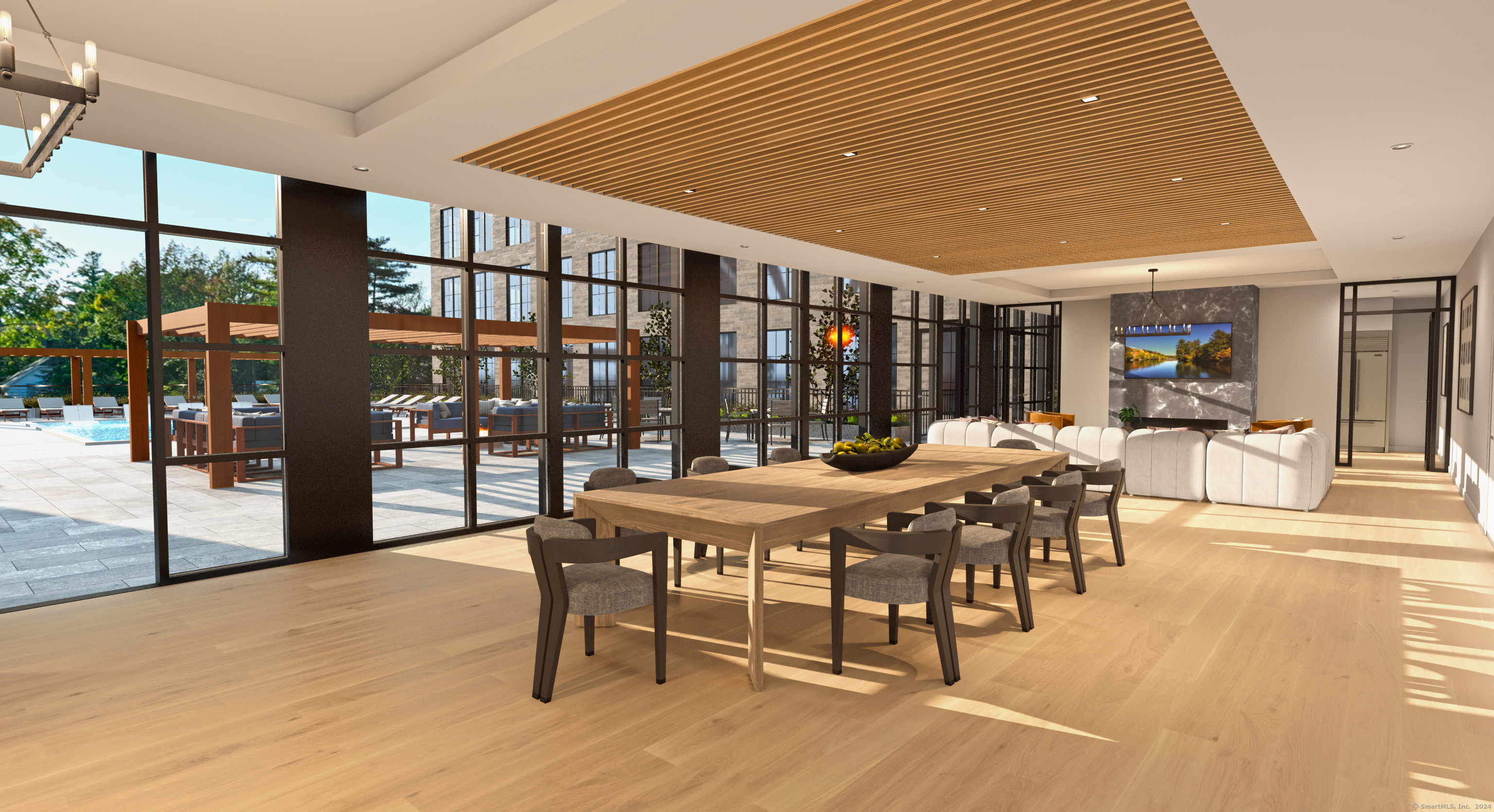 2 Arapahoe Road, Unit 603 West Hartford, CT 06107 - Photo 4 of 29 a outdoor dining space with furniture and a potted plant