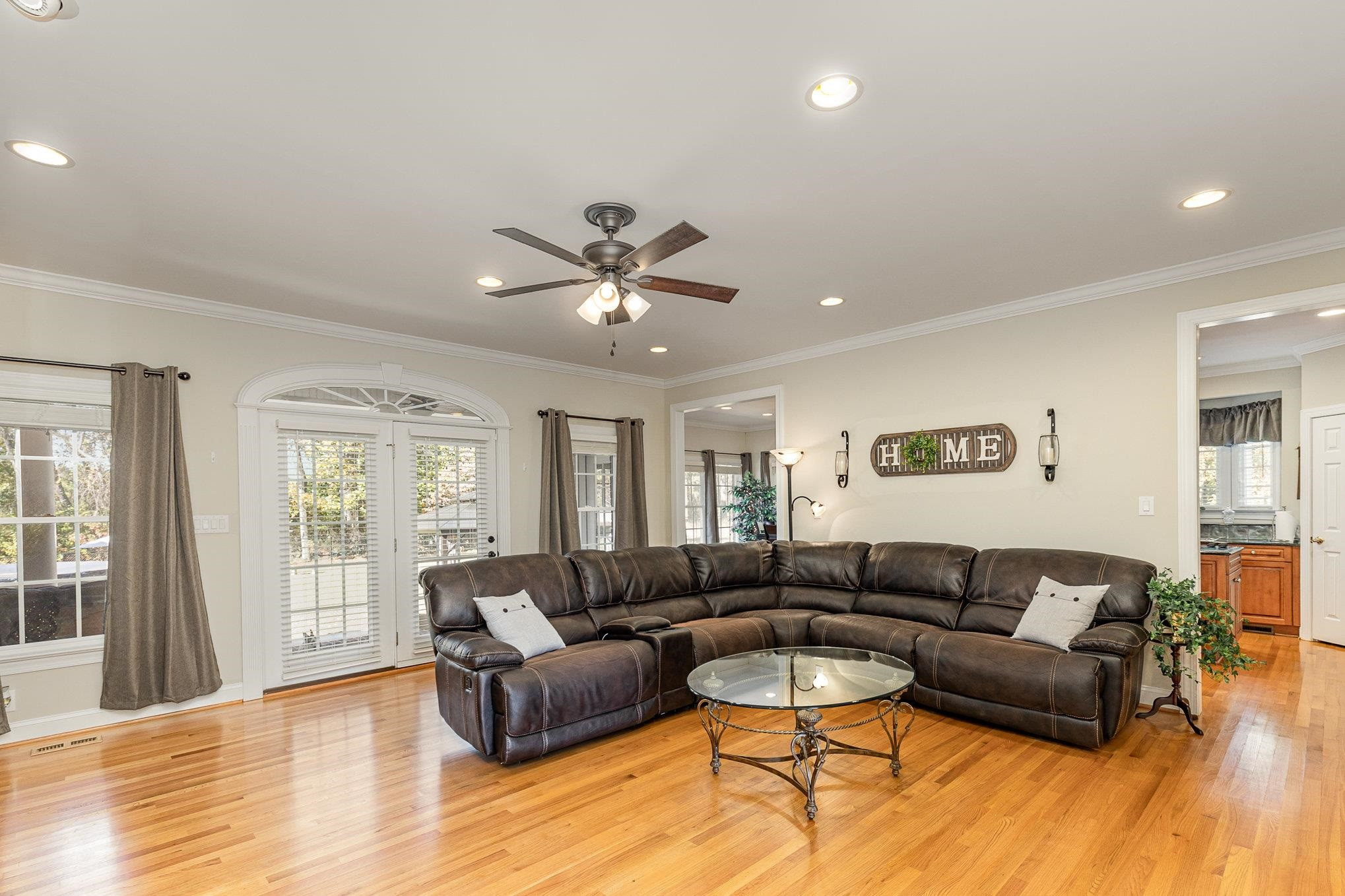 4046 Fairground Road Dunn, NC 28334 - Photo 15 of 50 a living room with furniture and a wooden floor