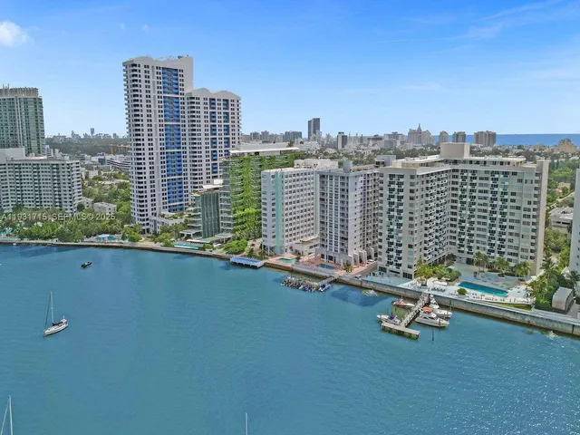 a view of city with lake