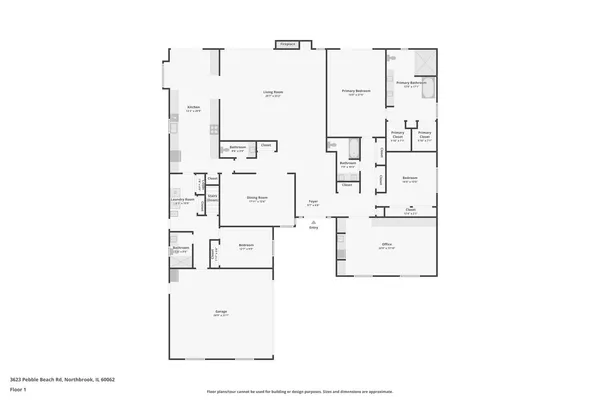 $1,299,900 | 3623 Pebble Beach Road, Northbrook, IL 60062