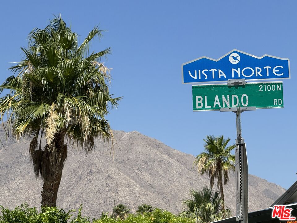 2146 North Blando Road Palm Springs, CA 92262 - Photo 30 of 31 a sign that is on the side of a building