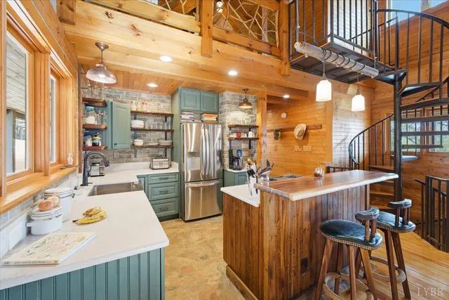 a very nice looking room with a large window