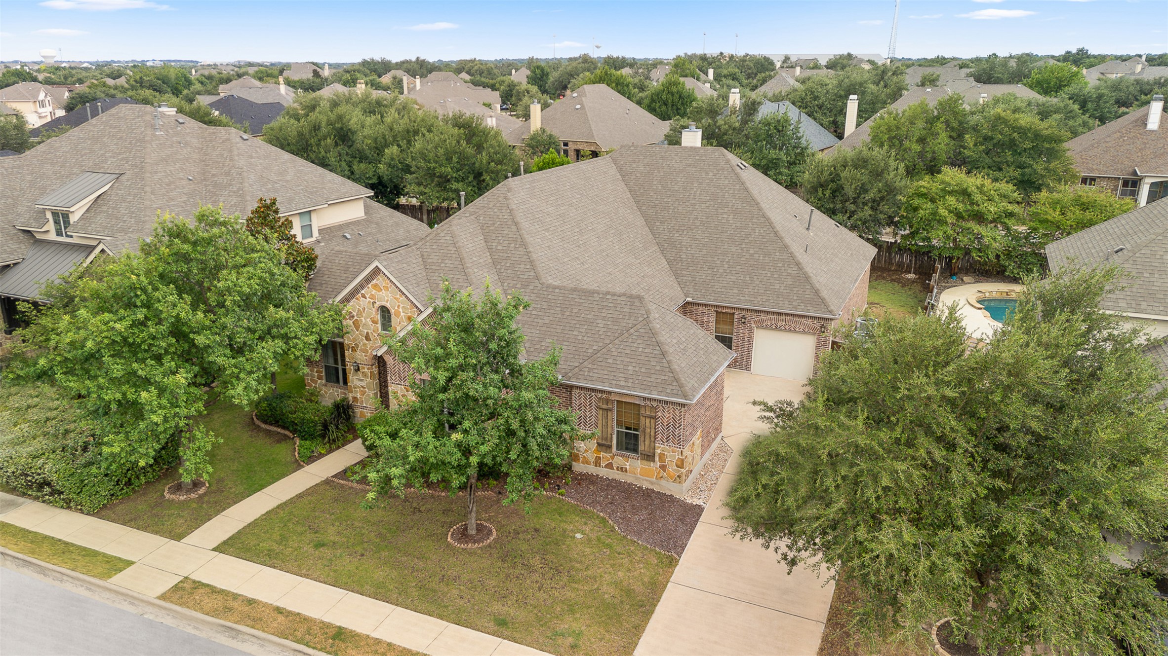 1916 Buffalo Speedway Leander, TX 78641 - Photo 4 of 31 an aerial view of a house
