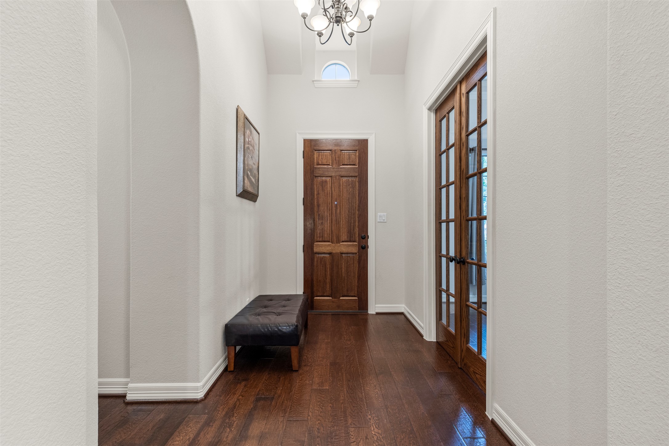 1916 Buffalo Speedway Leander, TX 78641 - Photo 5 of 31 a view of a hallway with wooden floor and entryway
