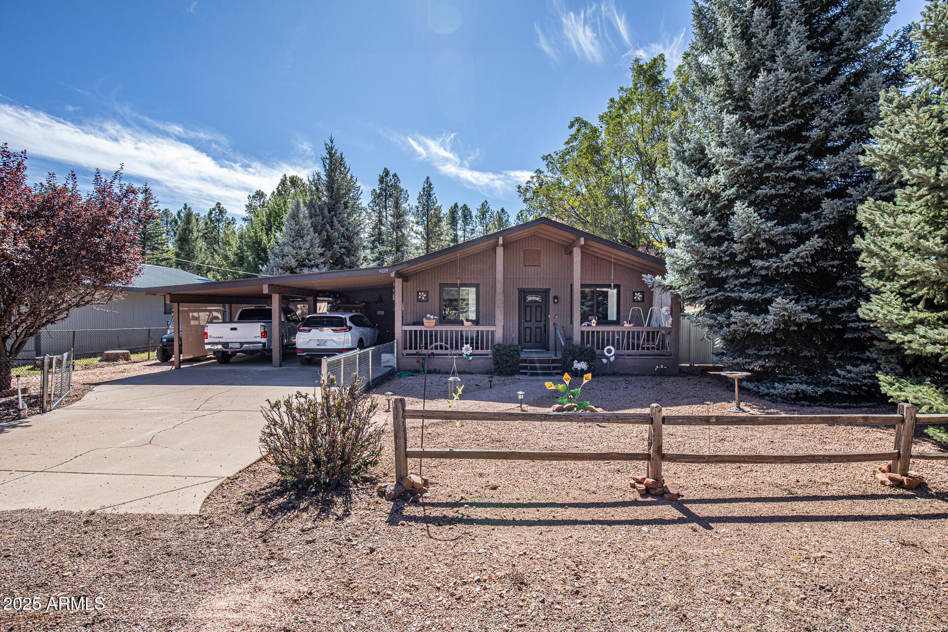 9019 Pinon Lane Pine, AZ 85544 - Photo 22 of 34 a view of a house with backyard